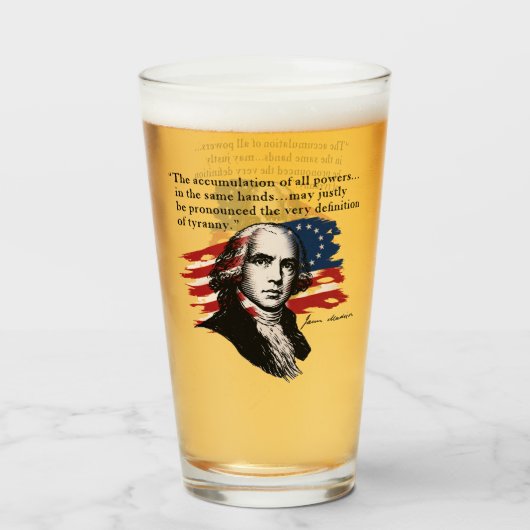James Madison Glas (Voorkant gevuld)