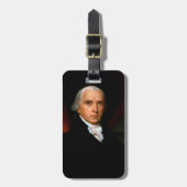 James Madison, het vierde President: koloniaal Ame Bagagelabel (Voorkant verticaal)