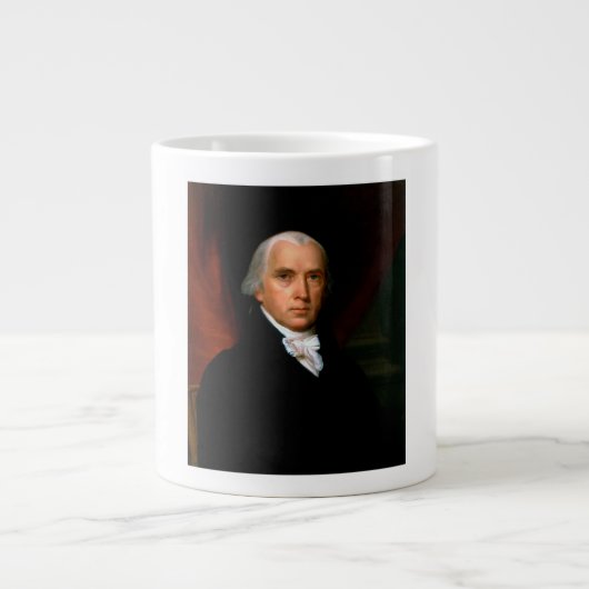 James Madison, het vierde President: koloniaal Ame Extra Grote Beker (Voorkant)