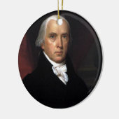 James Madison Keramisch Ornament (Links)