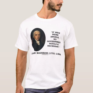 James Madison Mannen Angels Geen regering nodig T-shirt