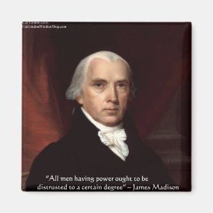 James Madison "Oorlog & Vrijheid" Wijsheid Citaat Magneet