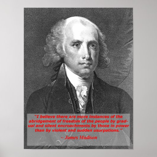 James Madison Poster (Voorkant)