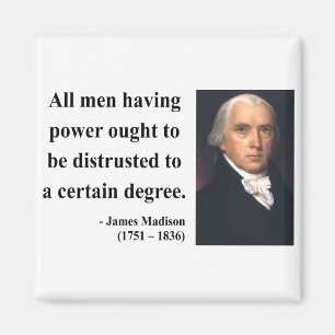 James Madison Quote 1b Magneet