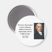 James Madison Quote 5b Magneet (Voorkant / Achterkant)