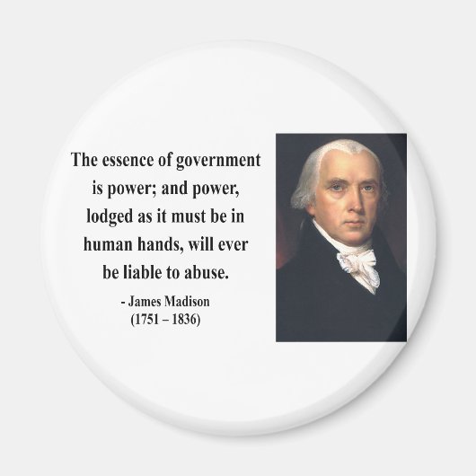 James Madison Quote 5b Magneet (Voorkant)