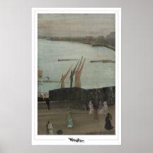 James McNeill Whistler Zedign Kunst Poster #441-2