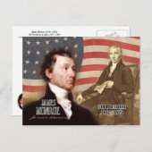 James Monroe - 5e President van de VS Briefkaart (Voorkant / Achterkant)