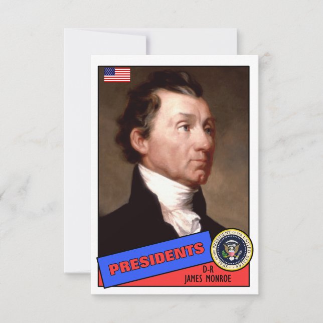 James Monroe Baseball Card (Voorkant)