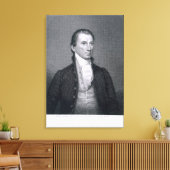 James Monroe, gegraveerd door Asher Brown Durand ( Canvas Afdruk (Insitu (Woonkamer))