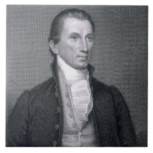 James Monroe, gegraveerd door Asher Brown Durand ( Tegeltje