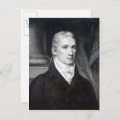 James Monroe, gegraveerd door Thomas Gimĭ Briefkaart (Voorkant / Achterkant)