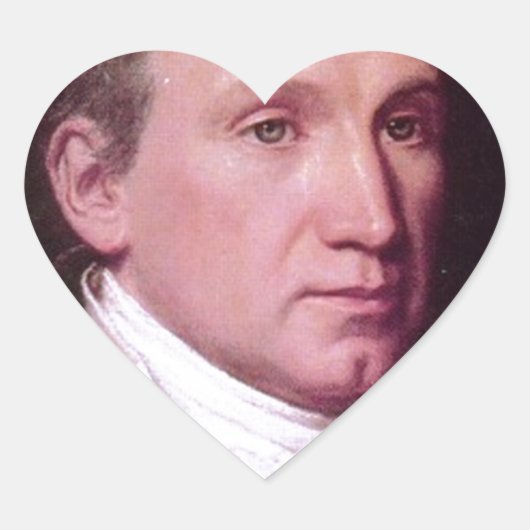 James Monroe Hart Sticker (Voorkant)