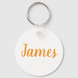 James naam metalen sleutelhanger