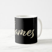 James Name whitegold Tasse Teetasse Kaffeetasse Koffiemok (Voorkant rechts)