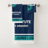 James nom signifiant sport style bleu foncé turquo (En situation)