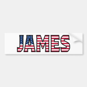 James Nom Vorname USA Aufkleber Sticker Auto