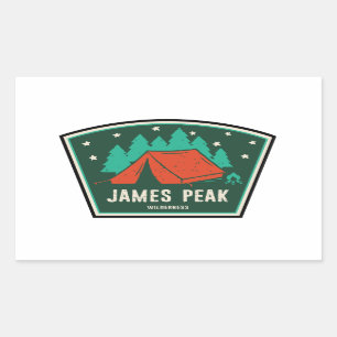 James Peak Wilderness Colorado Camping Rechthoekige Sticker