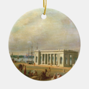 James Prinsep's Memorial, op de Hooghli River, Ca Keramisch Ornament