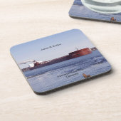 James R. Barker ensemble de 6 dessous de verre en (Côté gauche)