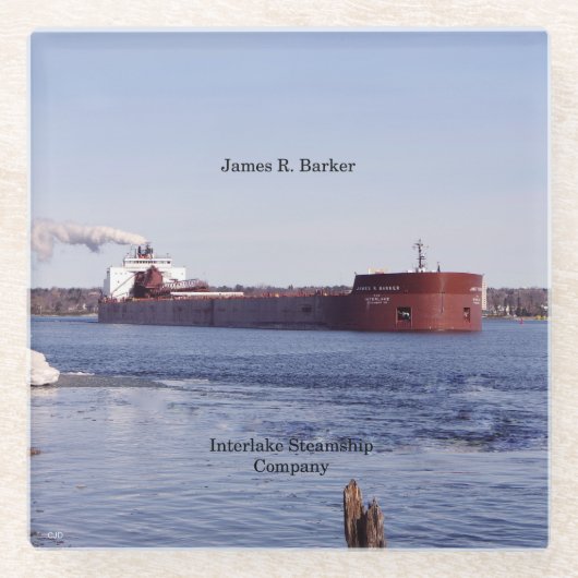 James R. Barker glass onderzetter (Voorkant)