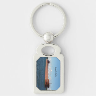 James R. Barker metaalsleutelketen Sleutelhanger