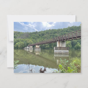 James River Footbridge Appalachian Trail Briefkaar Briefkaart