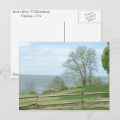 James River, Virginie, États-Unis - carte postale (Devant / Derrière)