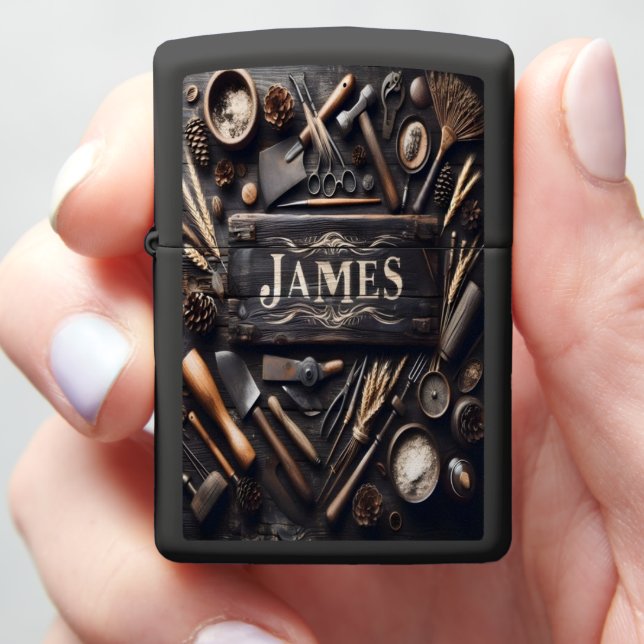 JAMES Rustic Craftsman's Tools (In Hand)