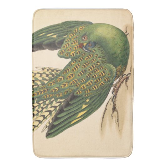 James Sowerby Ground Parrot, Psittacus terrestris Badmat (Voorkant Verticaal)