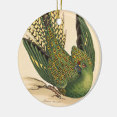James Sowerby Ground Parrot, Psittacus terrestris Keramisch Ornament (Links)
