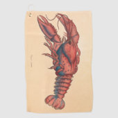 James Sowerby Serrated Lobster Golfhanddoek (Voorkant)