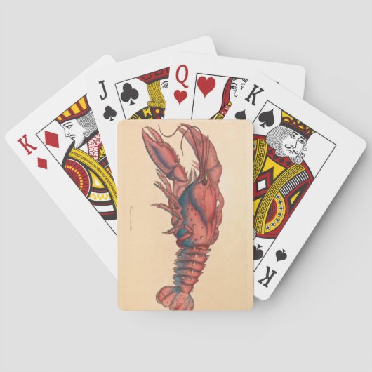 James Sowerby Serrated Lobster Pokerkaarten (Achterkant)
