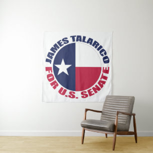 James Talarico voor de Amerikaanse Senaat Texas-vl Wandkleed