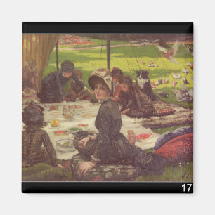 James Tissot De picknick, c.1881-2 Magneet