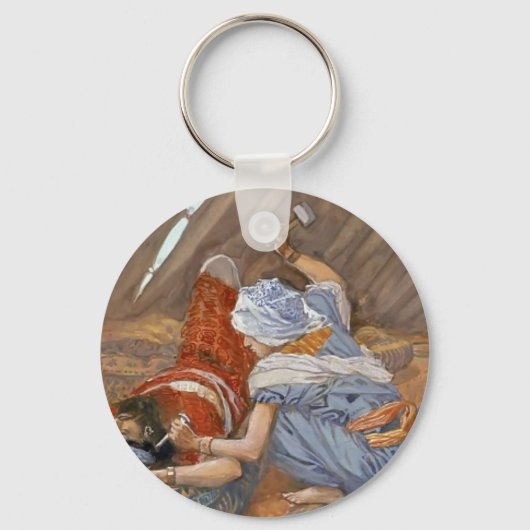 James Tissot-Jael Smote Sisera en Slew Him Sleutelhanger (Voorkant)