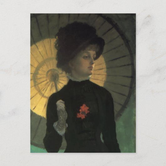 James Tissot Newton Parasol Briefkaart (Voorkant)