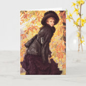 James Tissot octobre Carte de voeux (Fleur jaune)