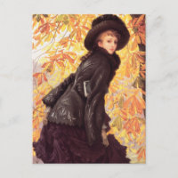 James Tissot Octobre Carte postale
