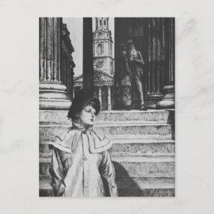 James Tissot: Portico of National Gallery London Briefkaart
