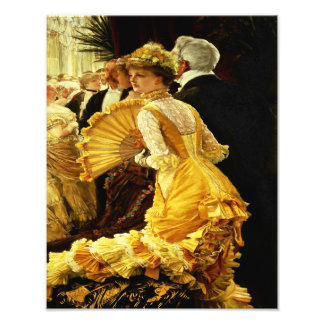 James Tissot "The 1800's Ball" dansend Foto Afdruk