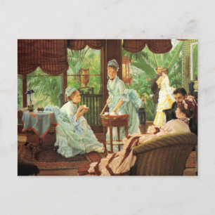 James Tissot Victoriaans Tea Party Note Card Briefkaart