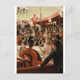 James Tissot - Vrouwen in Parijs de Circus Lover Briefkaart