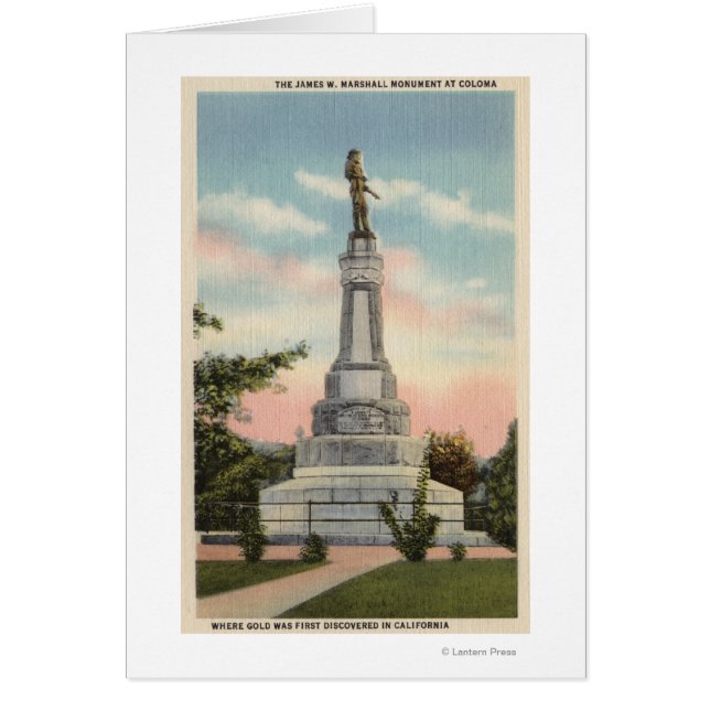 James W. Marshall Monument Uitzicht # 1 (Voorkant)