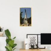 James W. Marshall Monument Uitzicht # 2 Poster (Thuiskantoor)
