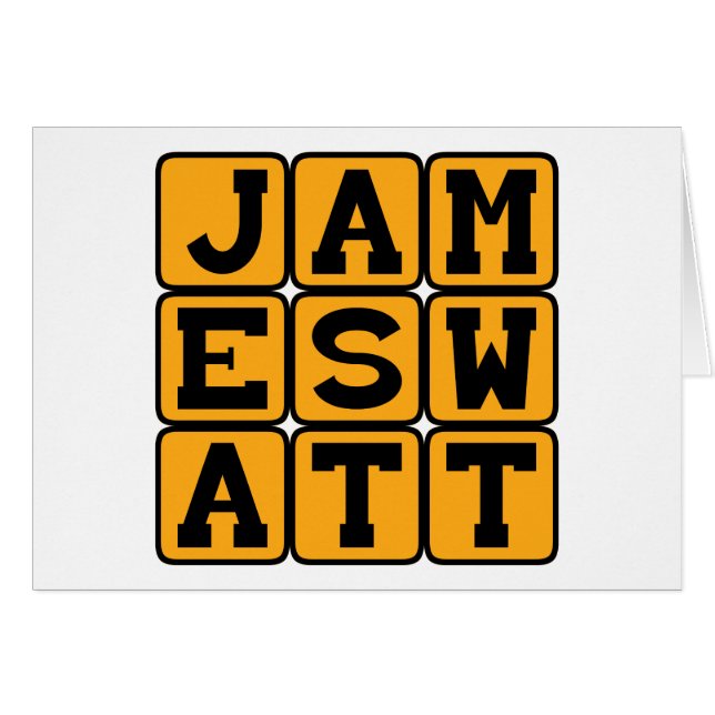 James Watt, inventeur écossais (Devant horizontal)