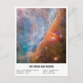 James Webb Orion Constellation Bar (NIRCam Afbeeld Briefkaart (Voorkant)