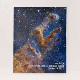 James Webb Pillars of Creation Nebula NIRCam Afbee Legpuzzel