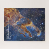 James Webb Pillars of Creation Nebula NIRCam Afbee Legpuzzel (Horizontaal)