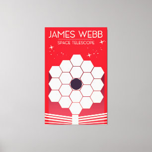 james webb space telescope , canvas afdruk